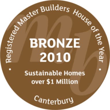 2010 House of the Year (Canterbury) | Sustainable Home over $1 Million | BRONZE Award