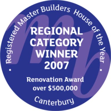 2007 House of the Year (Canterbury) | Renovation Award over $500,000 | Category WINNER